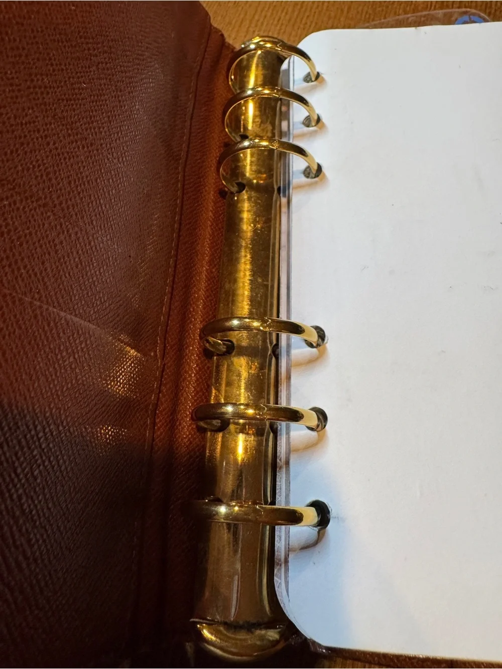 Louis Vuitton Monogram Agenda Cover in Brown and Gold